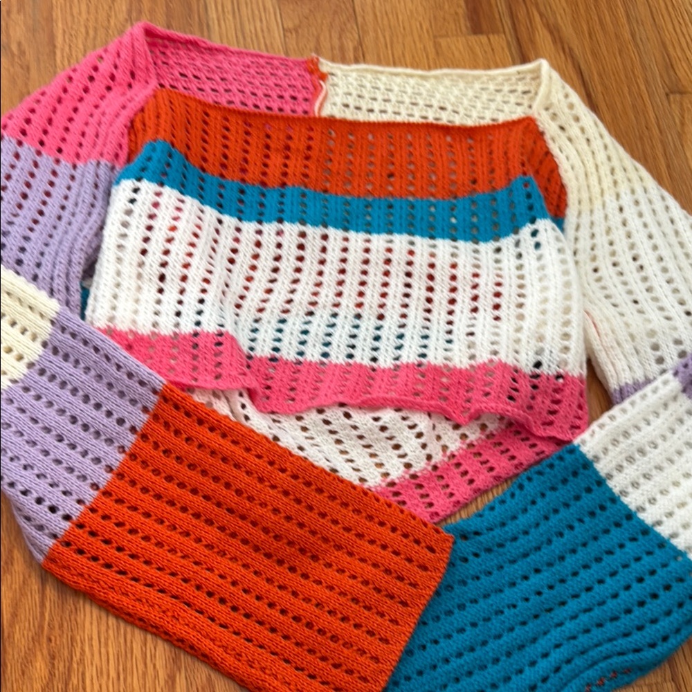 Colorful Striped Women's Sweater